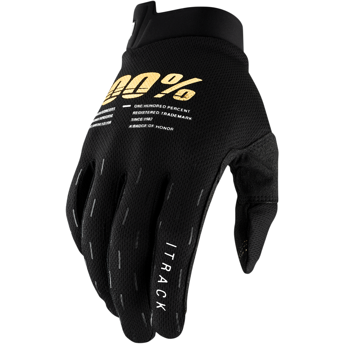 100% Gloves Black / Large 100% Youth I-Track Gloves