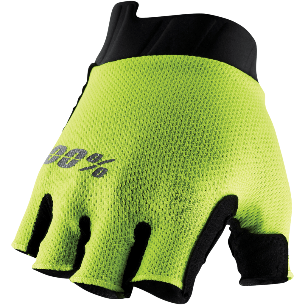 100% Gloves Fluorescent Yellow / Large 100% Exceeda Gloves