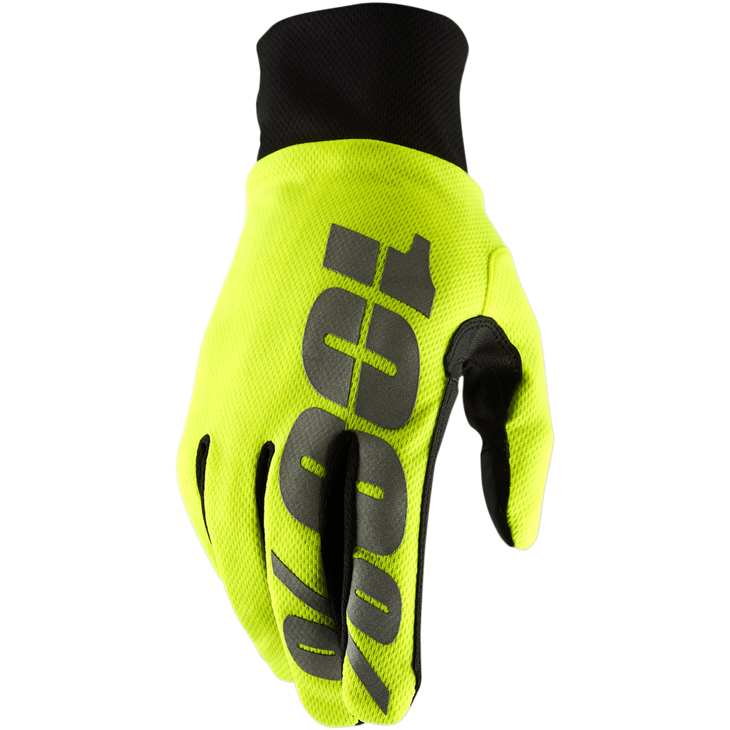 100% Gloves Yellow / 2XL 100% Hydromatic Waterproof Gloves