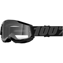 Load image into Gallery viewer, 100% Goggle Black - Clear 100% Youth Strata 2 Goggles