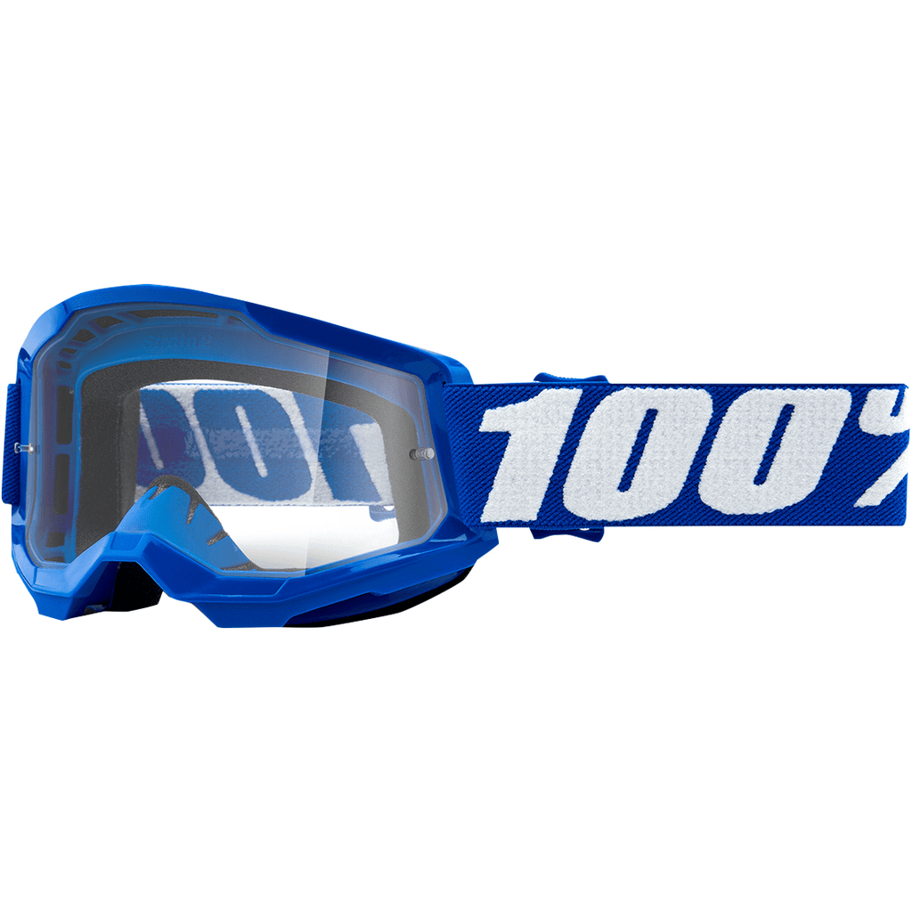 100% Goggle Blue - Clear 100% Youth Strata 2 Goggles