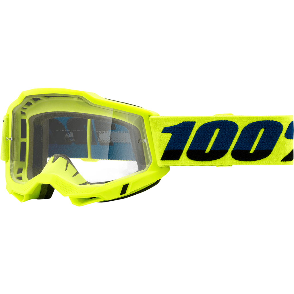 100% Goggle Fluo Yellow - Clear 100% Accuri 2 OTG Goggles