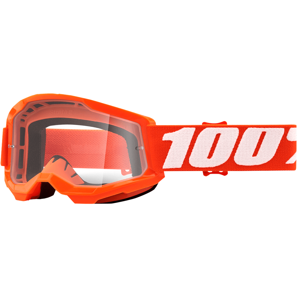 100% Goggle Orange - Clear 100% Youth Strata 2 Goggles