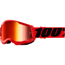 Load image into Gallery viewer, 100% Goggle Red - Red Mirror 100% Youth Strata 2 Goggles