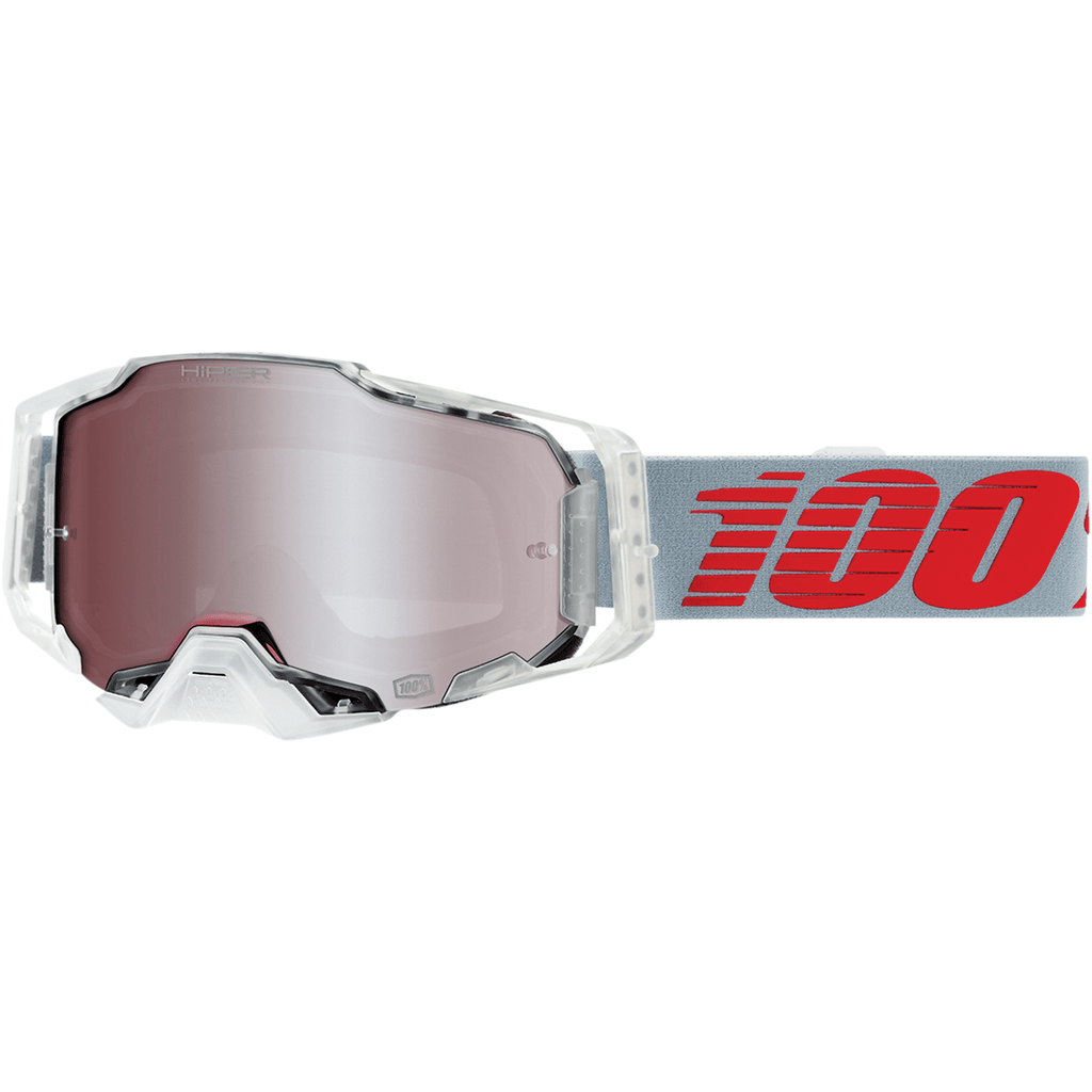 100% Goggle X-Ray - HiPER Silver 100% Armega Goggles