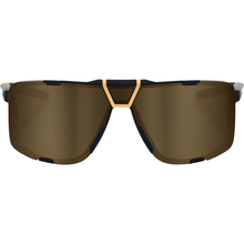 Load image into Gallery viewer, 100% Sunglass 100% Eastcraft Sunglasses - Soft Tact Black - Soft Gold Mirror (2610-1421)
