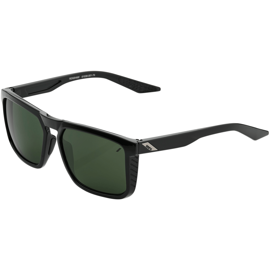 100% Sunglasses Black - Gray Green 100% Renshaw Sunglasses