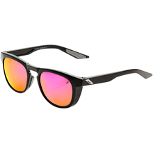 Load image into Gallery viewer, 100% Sunglasses Black - Purple Mirror 100% Slent Sunglasses
