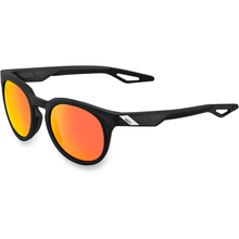 Load image into Gallery viewer, 100% Sunglasses Matte Black - HiPER Red MIrror 100% Campo Sunglasses