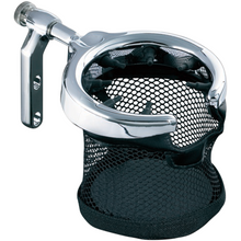 Load image into Gallery viewer, Kuryakyn Chrome Universal Drink Holder with Basket and Perch Mount for 7/8&quot; Handlebars