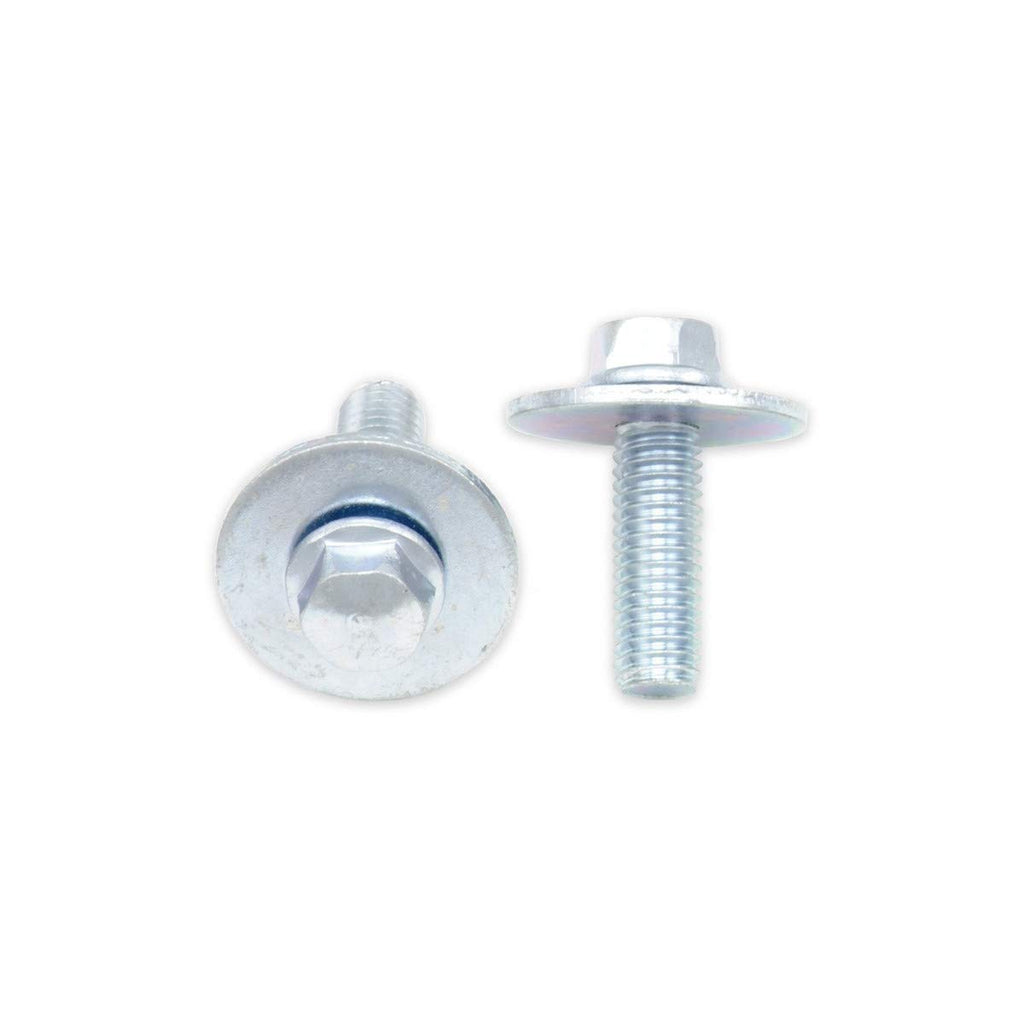 Bolt Metric SEMS Flange Bolts with Fender Washer (20mm Washer O.D. / M6x1x20mm - 10 Pack)