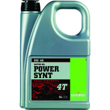Load image into Gallery viewer, Motorex Power Synthetic 4T Motor Oil 5W-40 4 Liter