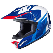 Load image into Gallery viewer, HJC Unisex Child Off-Road Helmet (Blue/White/Red, LG)