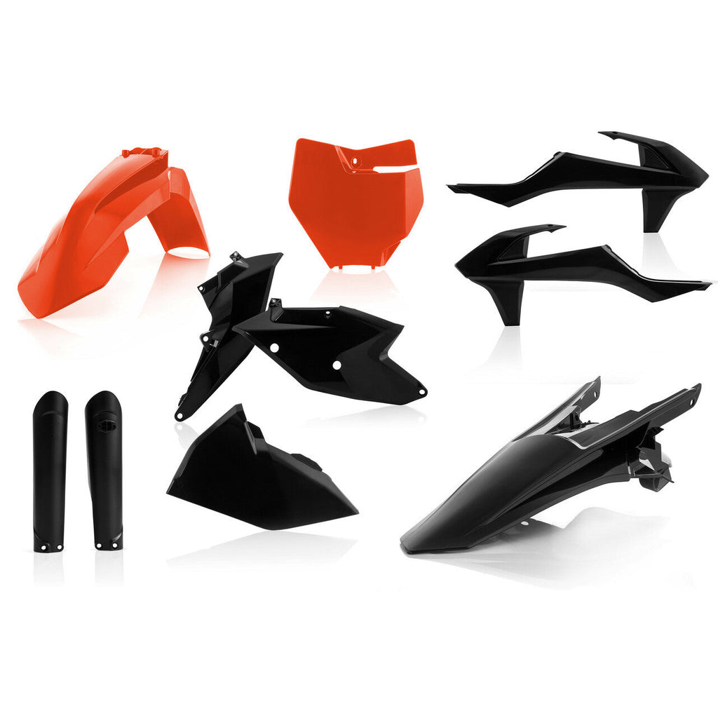 Acerbis Full Plastic Kit Orange/Black (2421065225)