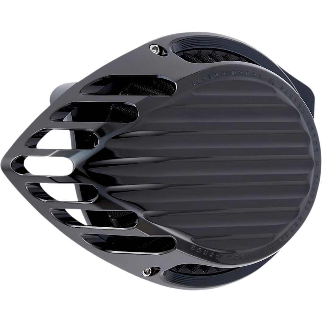 Rough Crafts Finned Air Cleaner - Black (1010-2727)