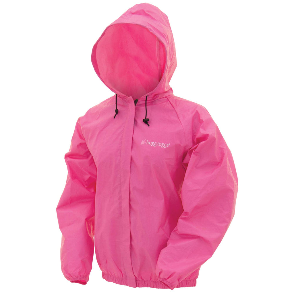 FROGG TOGGS Women's Standard Ultra-Lite2 Waterproof Breathable Rain Jacket, Pink, X-Large
