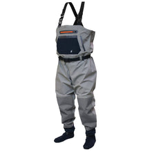Load image into Gallery viewer, FROGG TOGGS Sierran Reinforced Nylon Breathable Stockingfoot Wader, Slate/Gray, Size MD