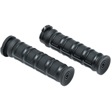 Load image into Gallery viewer, Kuryakyn Black Dillinger Grips for Dual Cable