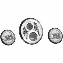 Load image into Gallery viewer, Letric Lighting Co. 7&quot; LED Headlight and Passing Lamp Kits for Indian (LLC-ILHK-7CH)