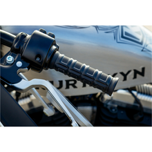 Load image into Gallery viewer, Kuryakyn Black Dillinger Grips for Dual Cable