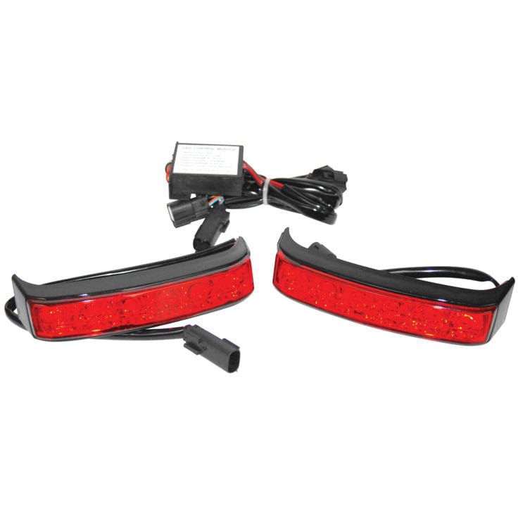 Letric Lighting Co. Saddlebags & Accessories Black Letric Lighting Co. Stiletto Saddlebag LED Lights