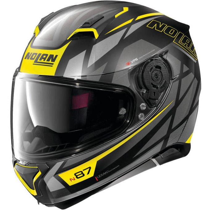 Nolan Helmets Flat Black/Grey/Yellow / 2Xlarge Nolan N87 Originality Helmet