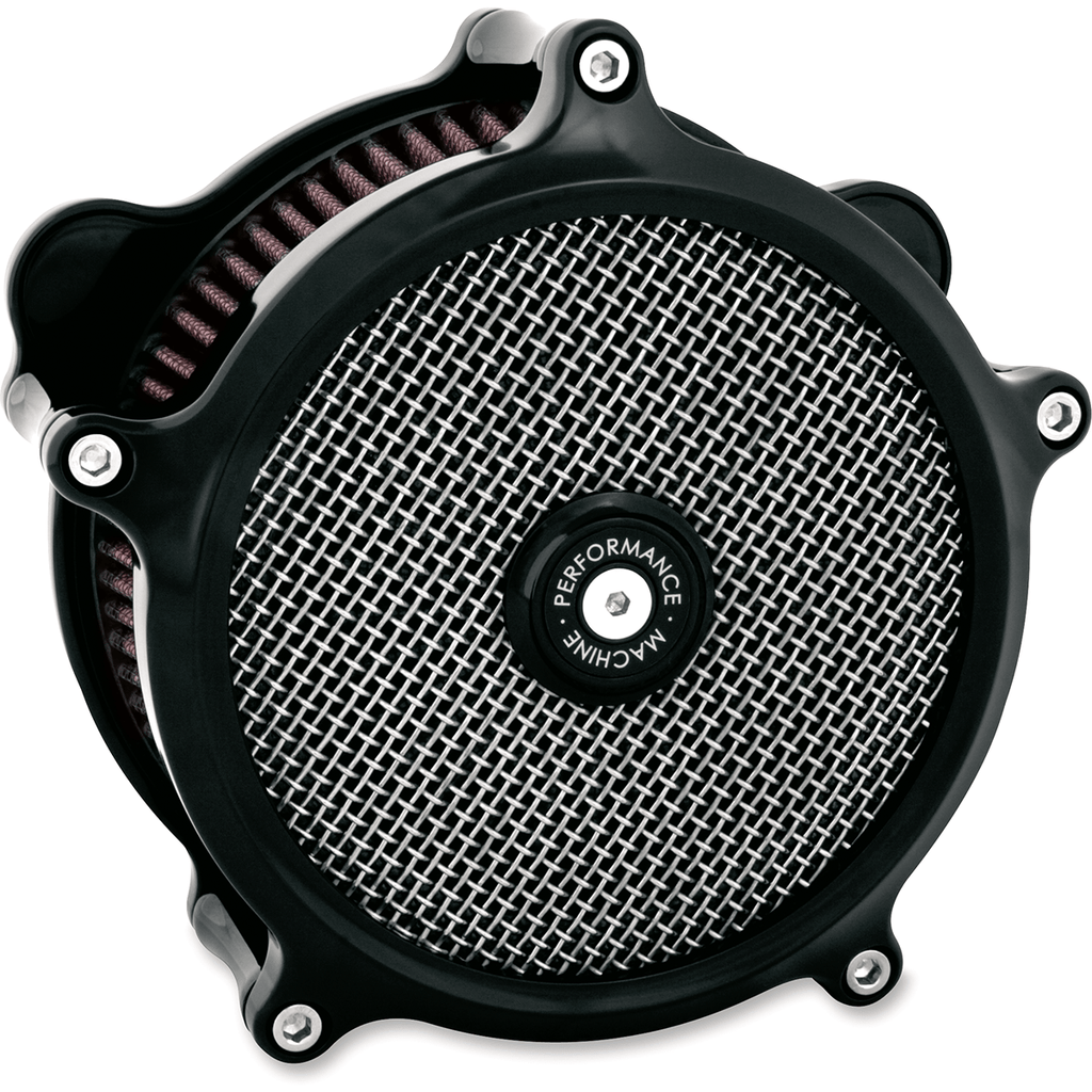 PERFORMANCE MACHINE (PM) Air Filters & Cleaners Performance Machine (pm) Super Gas Air Cleaner - Throttle By Wire - Black