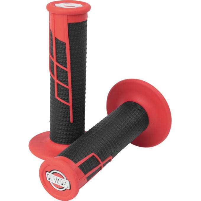 ProTaper Clamps & Fittings Red/Black ProTaper Clamp-On Half-Waffle Grips