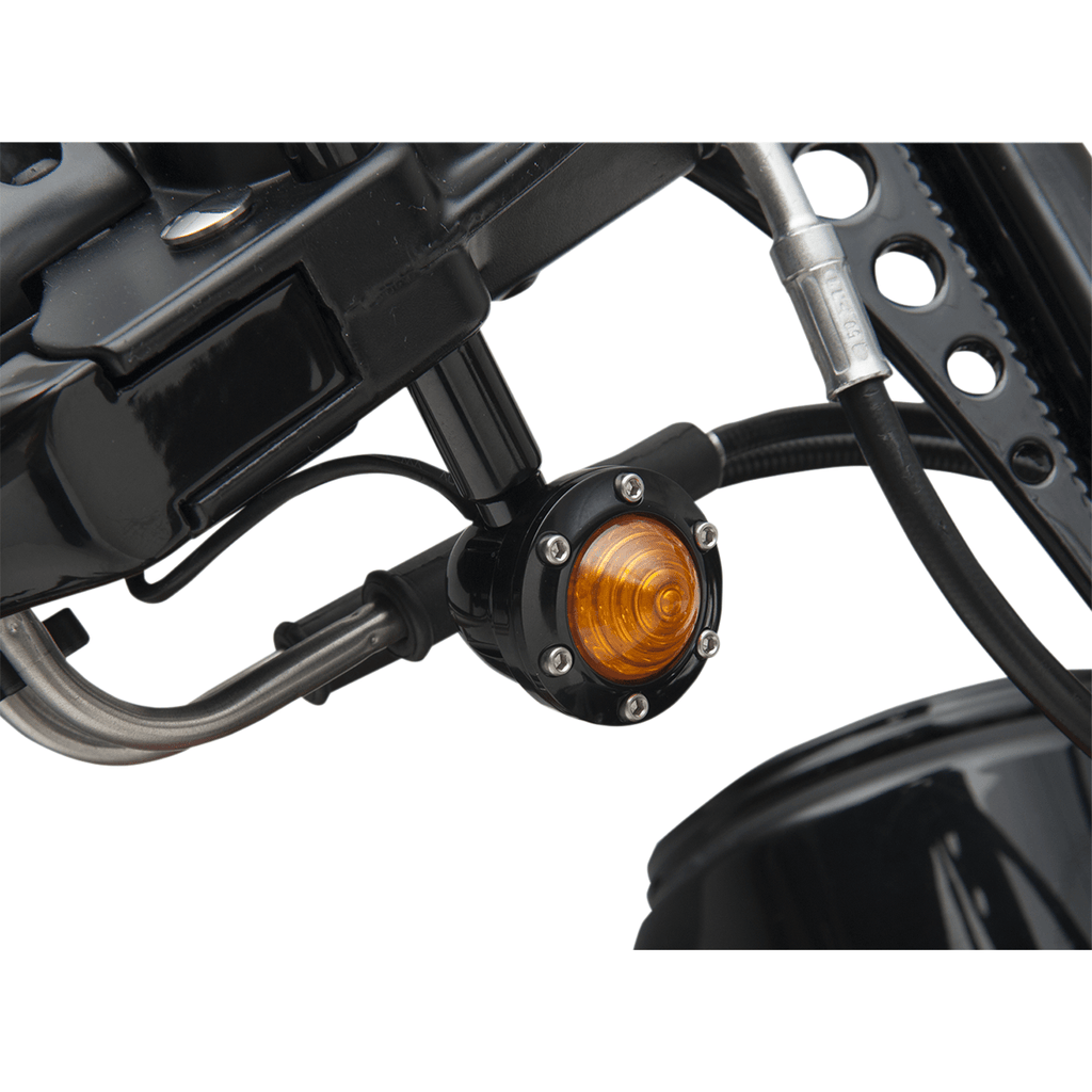 Rsd Accessories Rsd Front Tracker Turn Signal - Amber Lenses