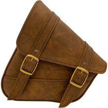 Load image into Gallery viewer, WILLIE &amp; MAX LUGGAGE Saddlebag Willie &amp; Max Luggage Softail Swing Arm Bag - Brown