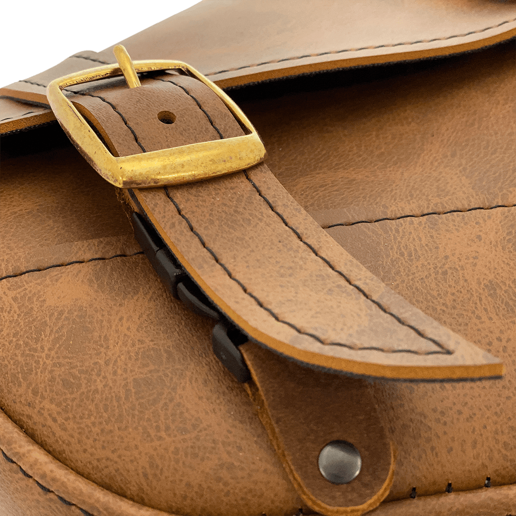 WILLIE & MAX LUGGAGE Saddlebag Willie & Max Luggage Softail Swing Arm Bag - Brown