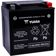 Load image into Gallery viewer, YUASA Electrical &amp; Gauges Yuasa AGM Battery - YTX20H
